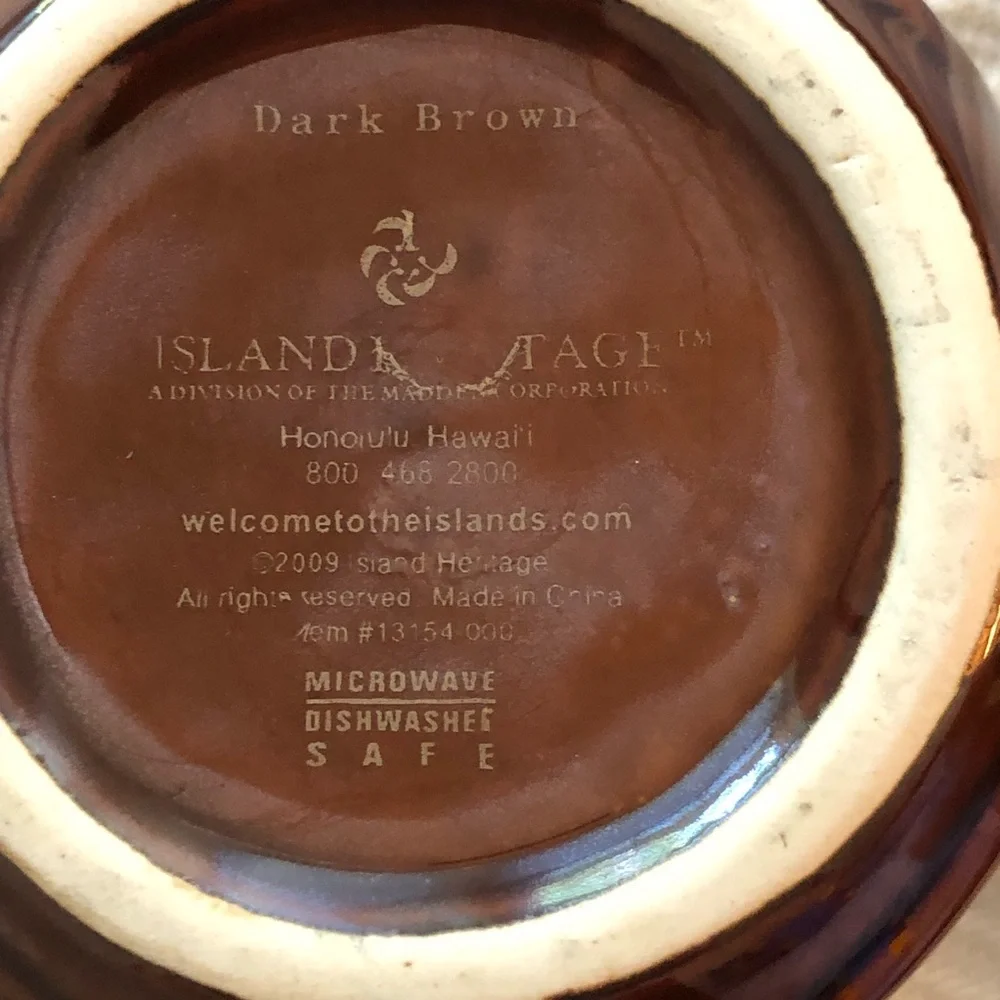 Brown Tiki Face Ceramic Coffee Mug - Decorative Home Coffee & Tea Accessory